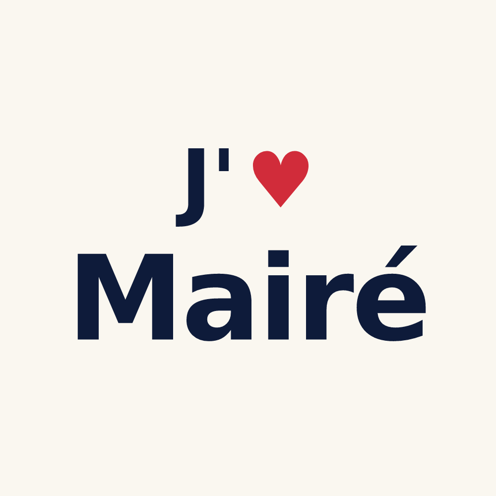 Tasse personnalisée Mairé — design J'aime Mairé