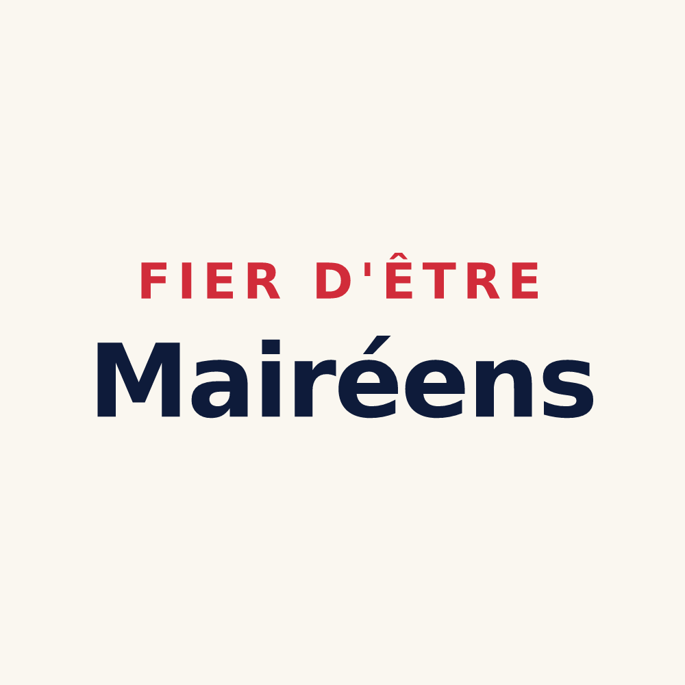 Tasse « Fier d'être Mairéens » — design pour Mairé