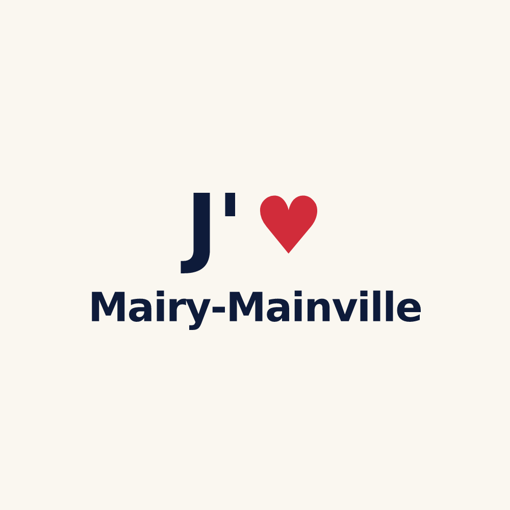Tasse personnalisée Mairy-Mainville — design « J'aime Mairy-Mainville » imprimé sur la tasse