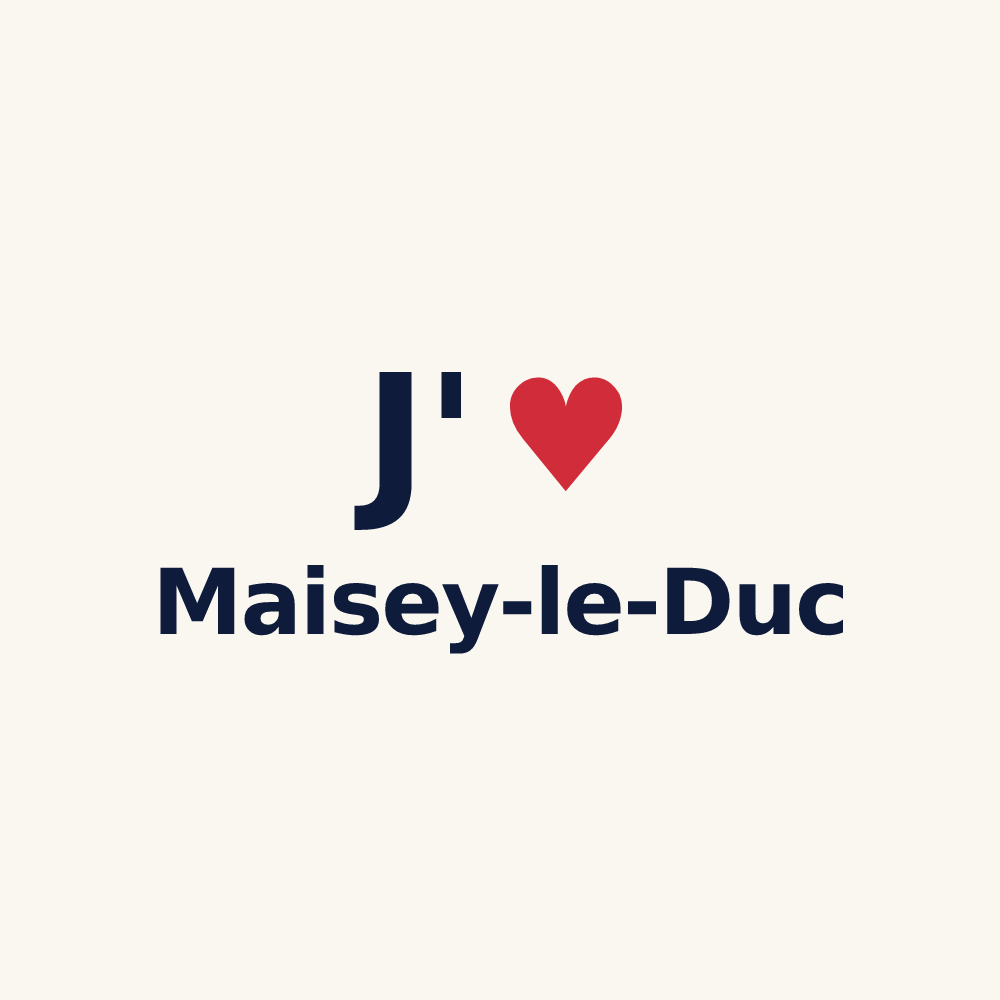 Tasse personnalisée Maisey-le-Duc — design J'aime Maisey-le-Duc
