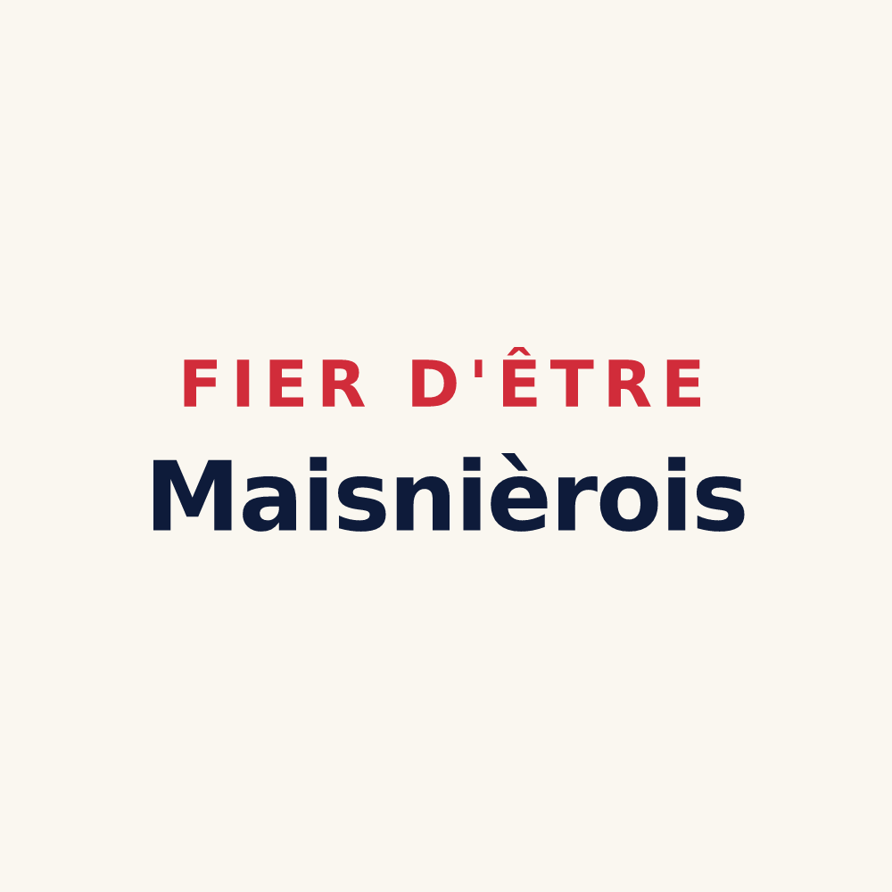 Tasse « Fier d'être Maisnièrois » — design pour Maisnières