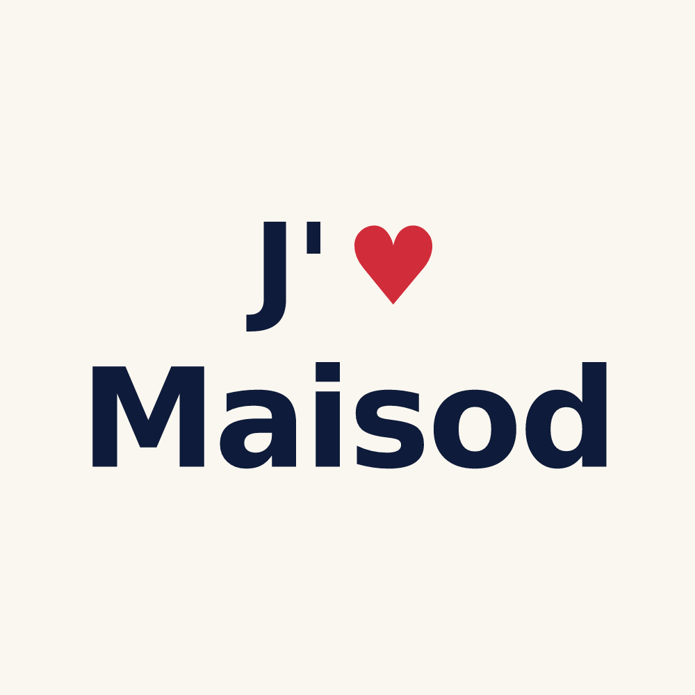 Tasse personnalisée Maisod — design J'aime Maisod