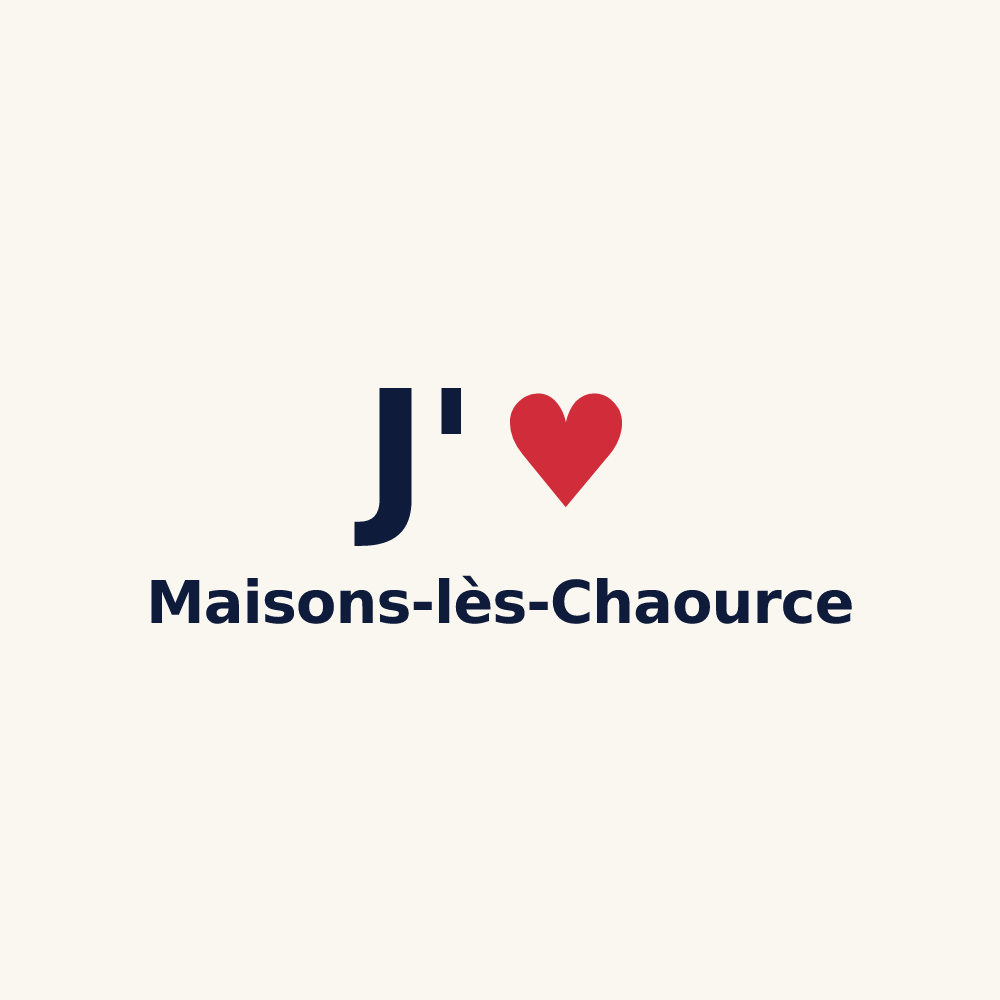 Tasse personnalisée Maisons-lès-Chaource — design J'aime Maisons-lès-Chaource