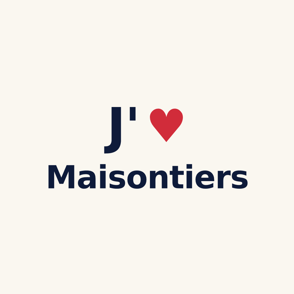 Tasse personnalisée Maisontiers — design J'aime Maisontiers