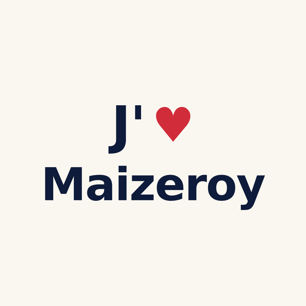 Tasse personnalisée Maizeroy — design J'aime Maizeroy