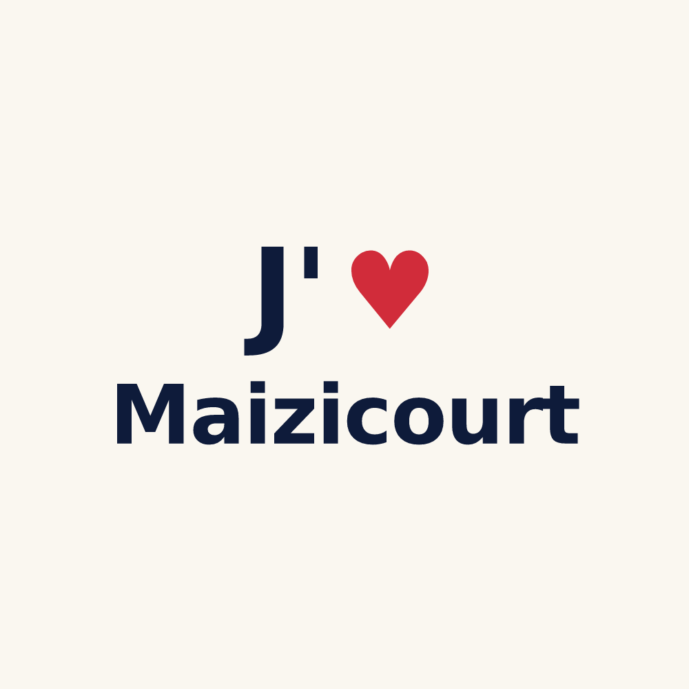 Tasse personnalisée Maizicourt — design J'aime Maizicourt
