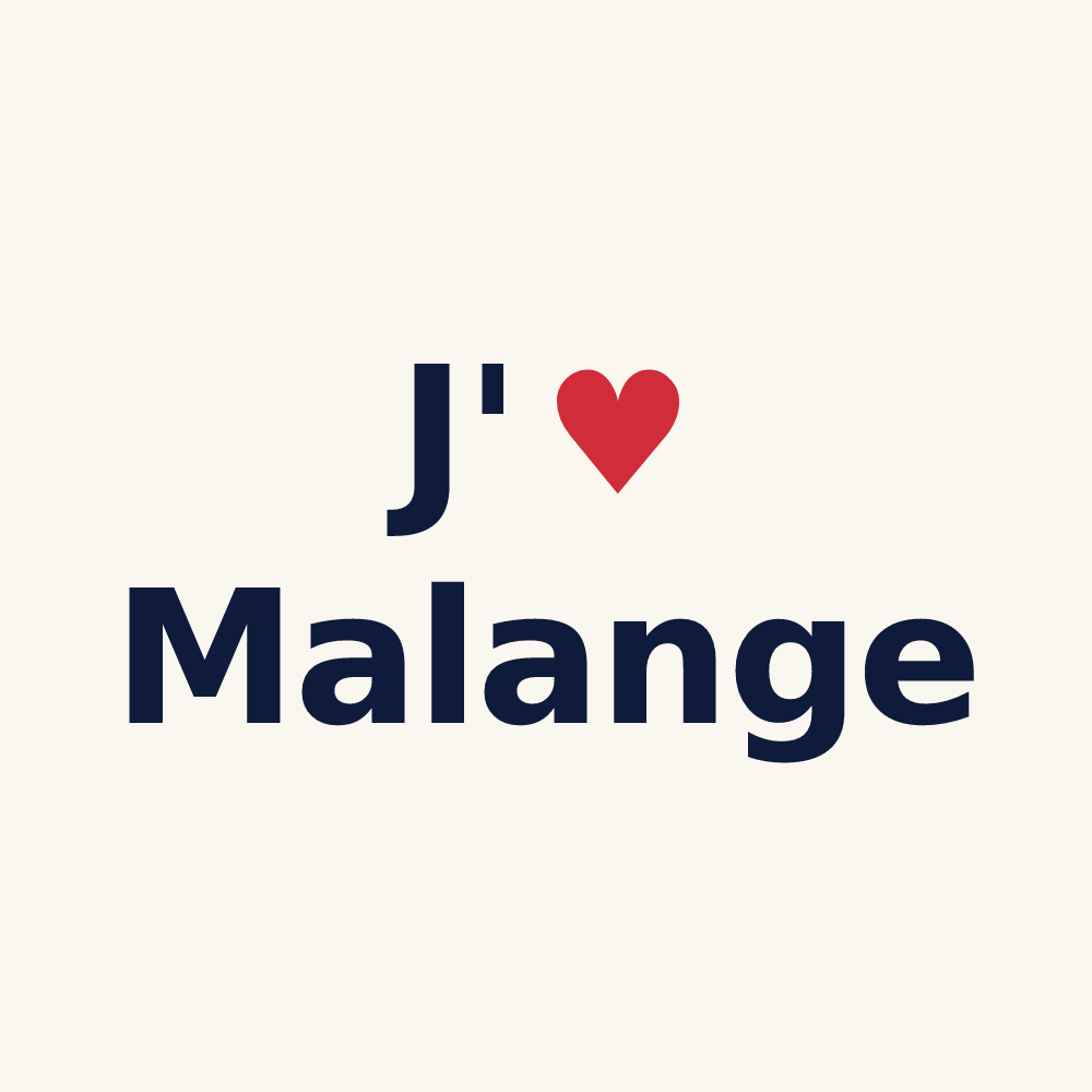 Tasse personnalisée Malange — design J'aime Malange