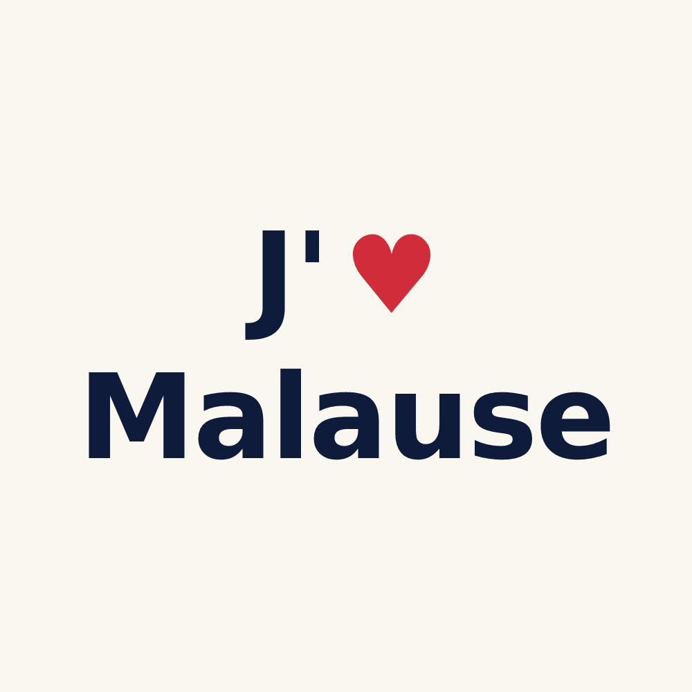 Tasse personnalisée Malause — design J'aime Malause