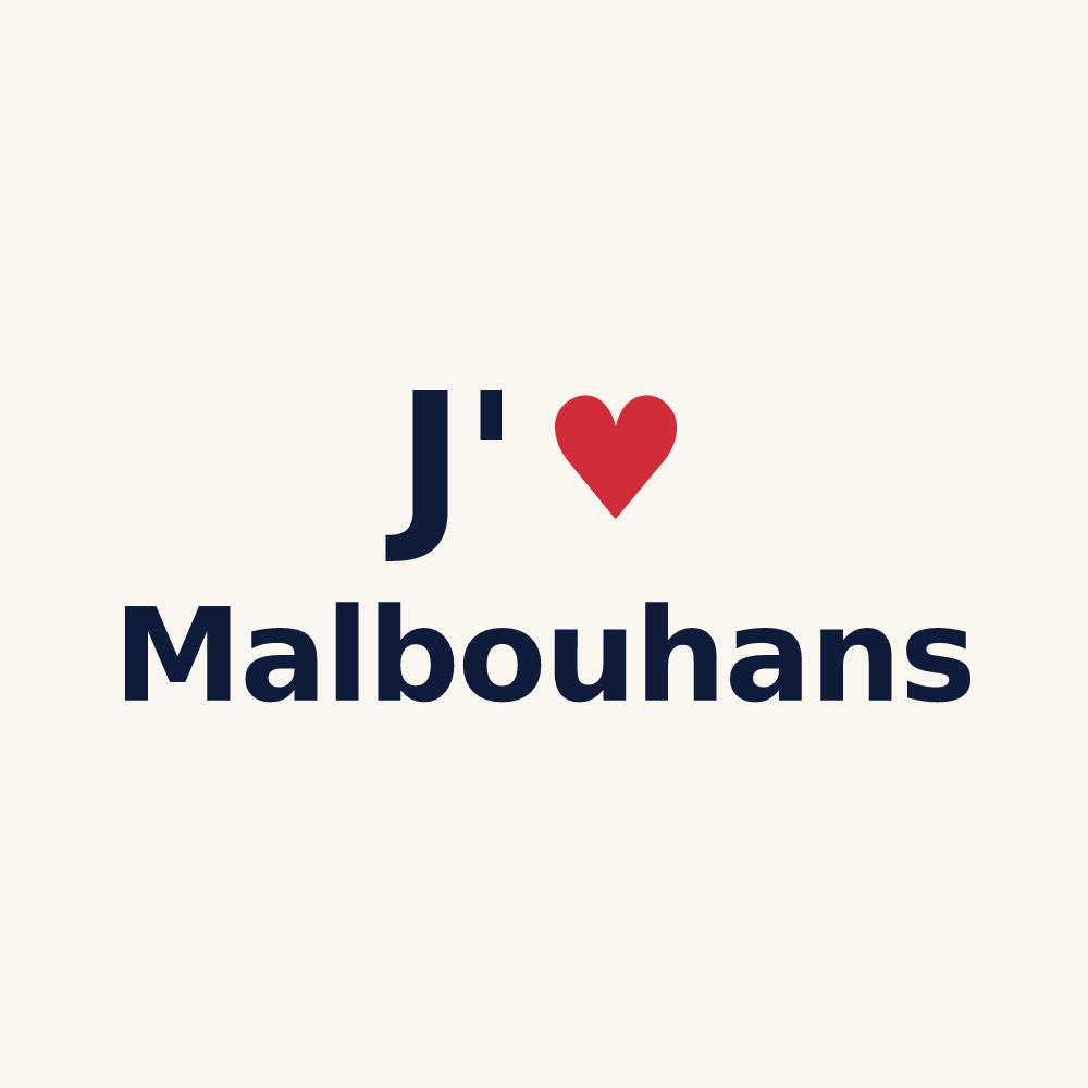 Tasse personnalisée Malbouhans — design J'aime Malbouhans
