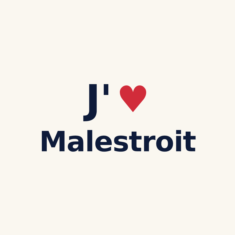 Tasse personnalisée Malestroit — design J'aime Malestroit