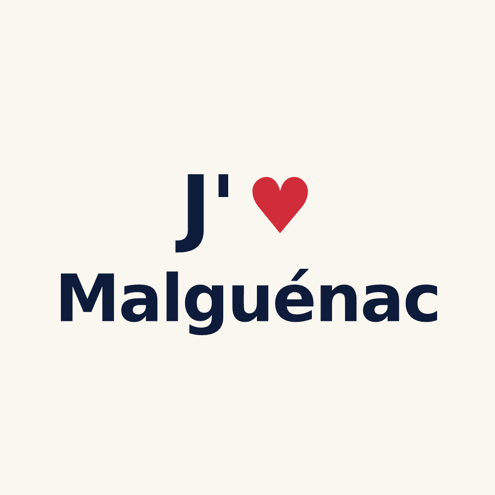 Tasse personnalisée Malguénac — design J'aime Malguénac