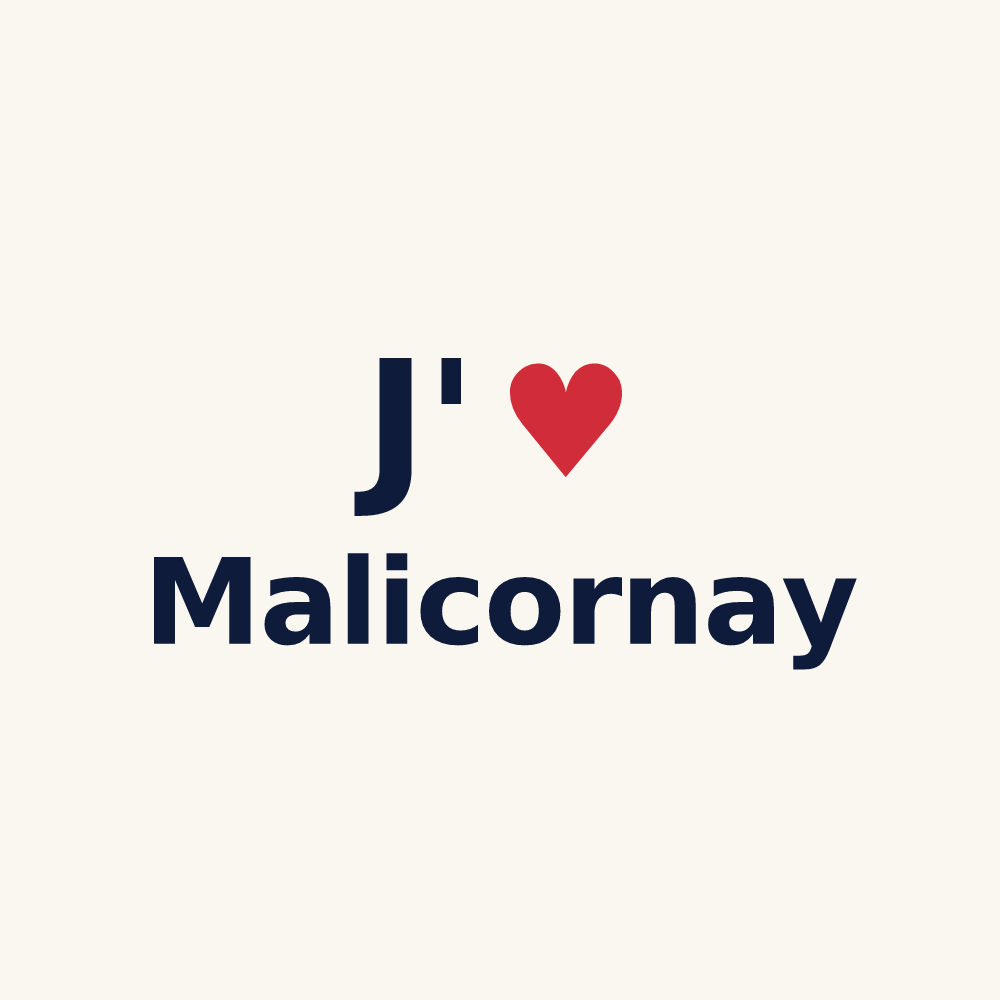 Tasse personnalisée Malicornay — design J'aime Malicornay