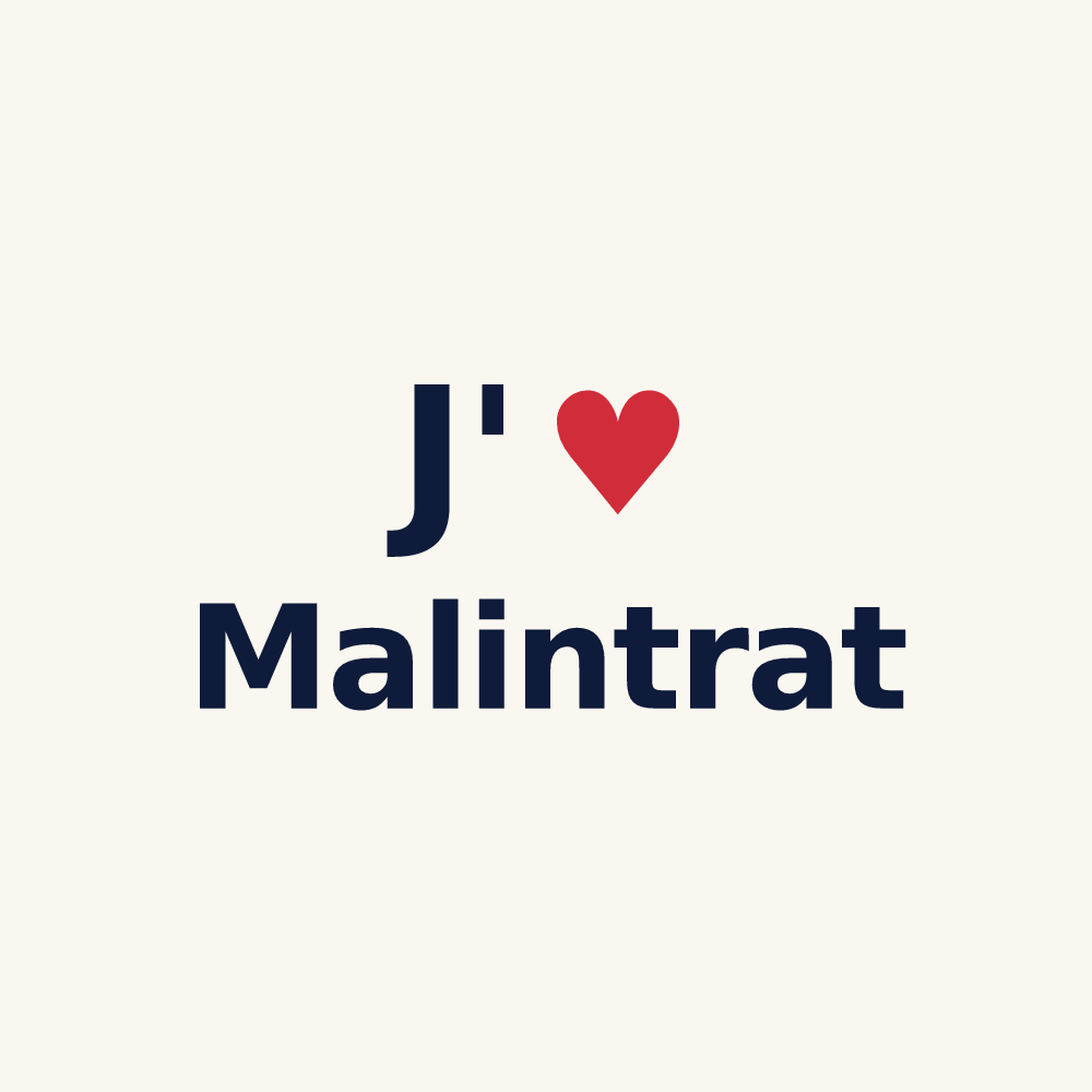 Tasse personnalisée Malintrat — design J'aime Malintrat
