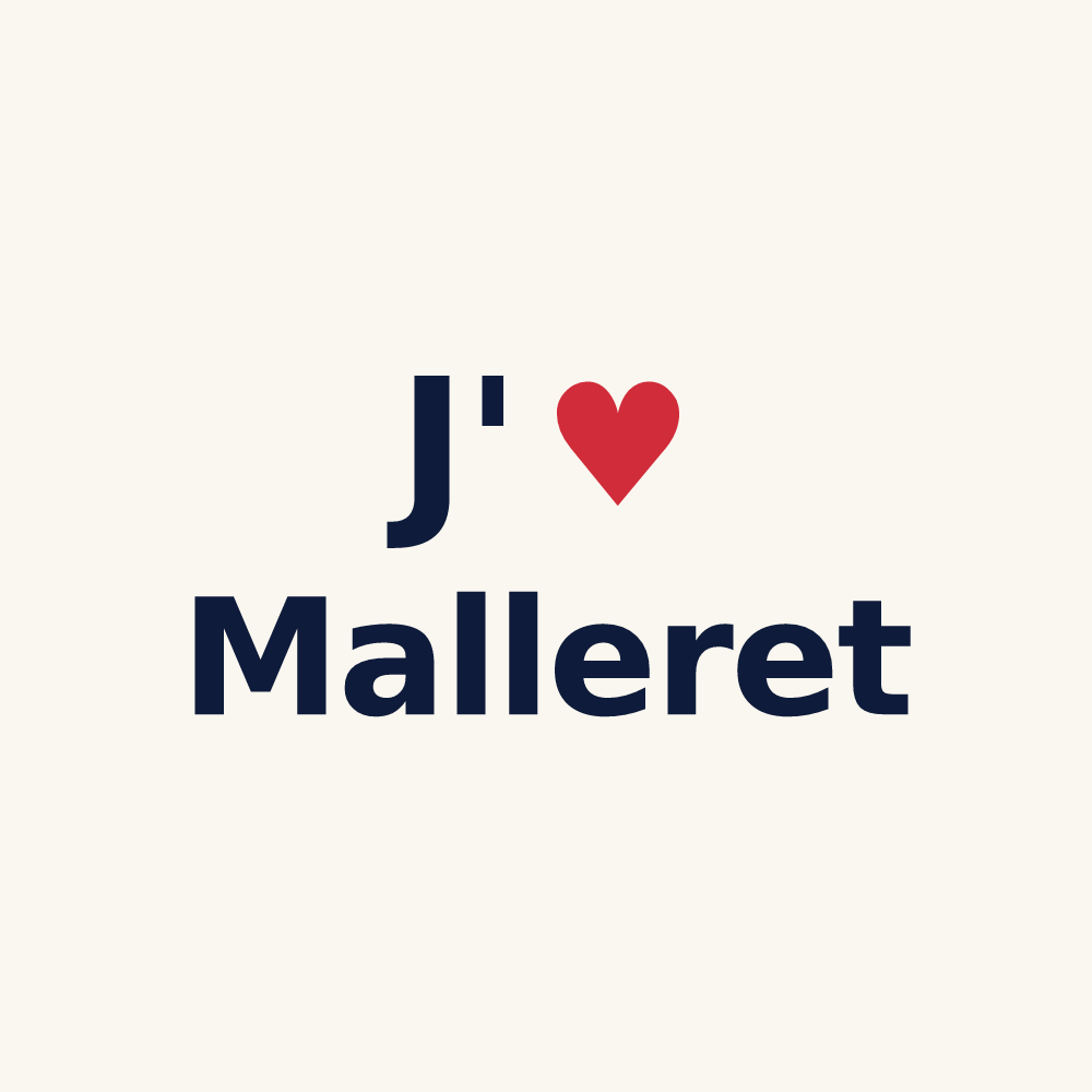 Tasse personnalisée Malleret — design J'aime Malleret