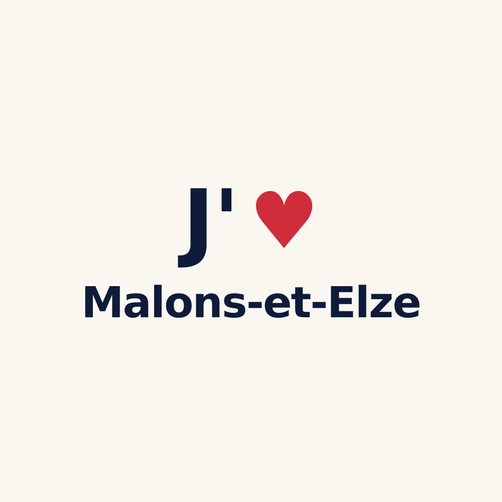 Tasse personnalisée Malons-et-Elze — design J'aime Malons-et-Elze