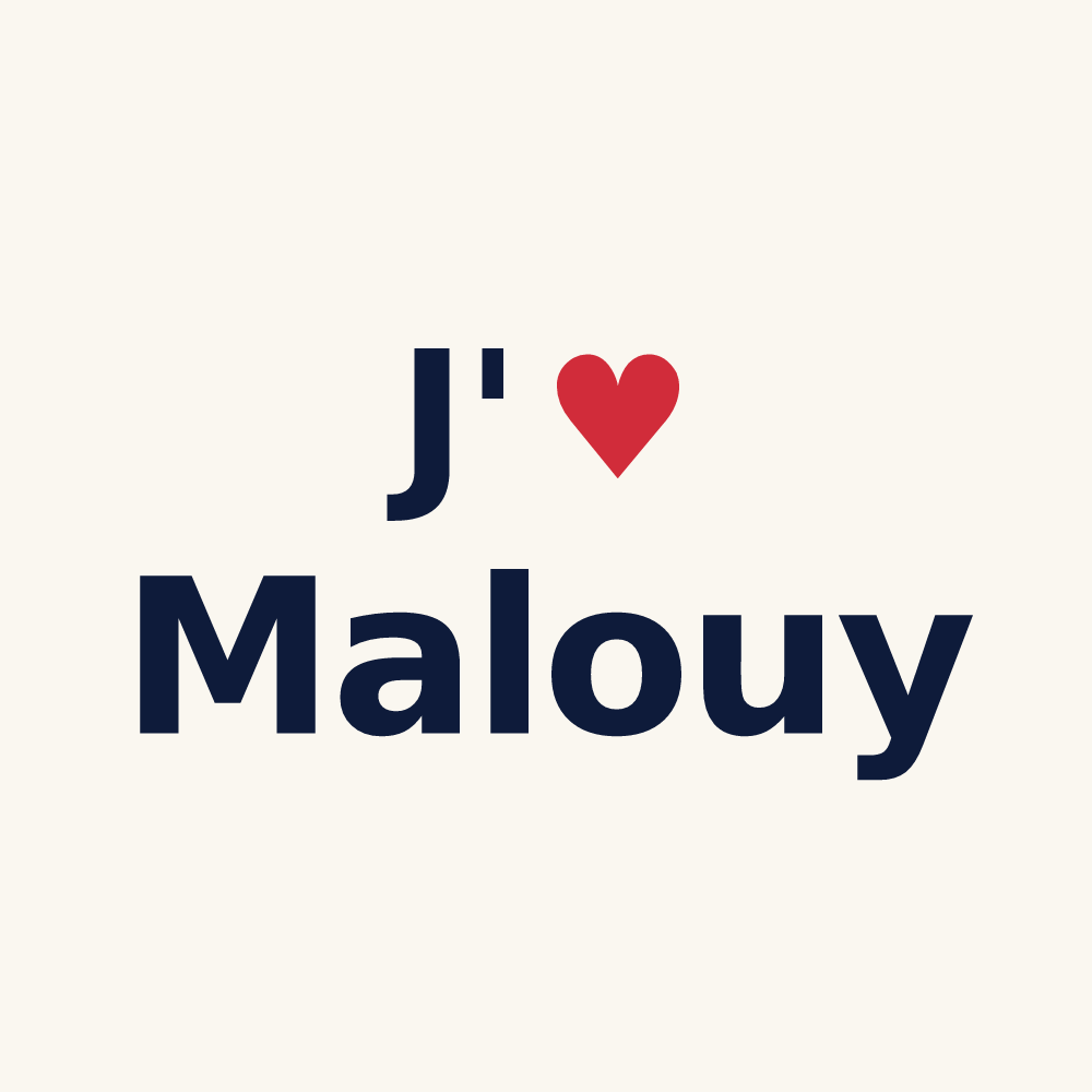 Tasse personnalisée Malouy — design J'aime Malouy