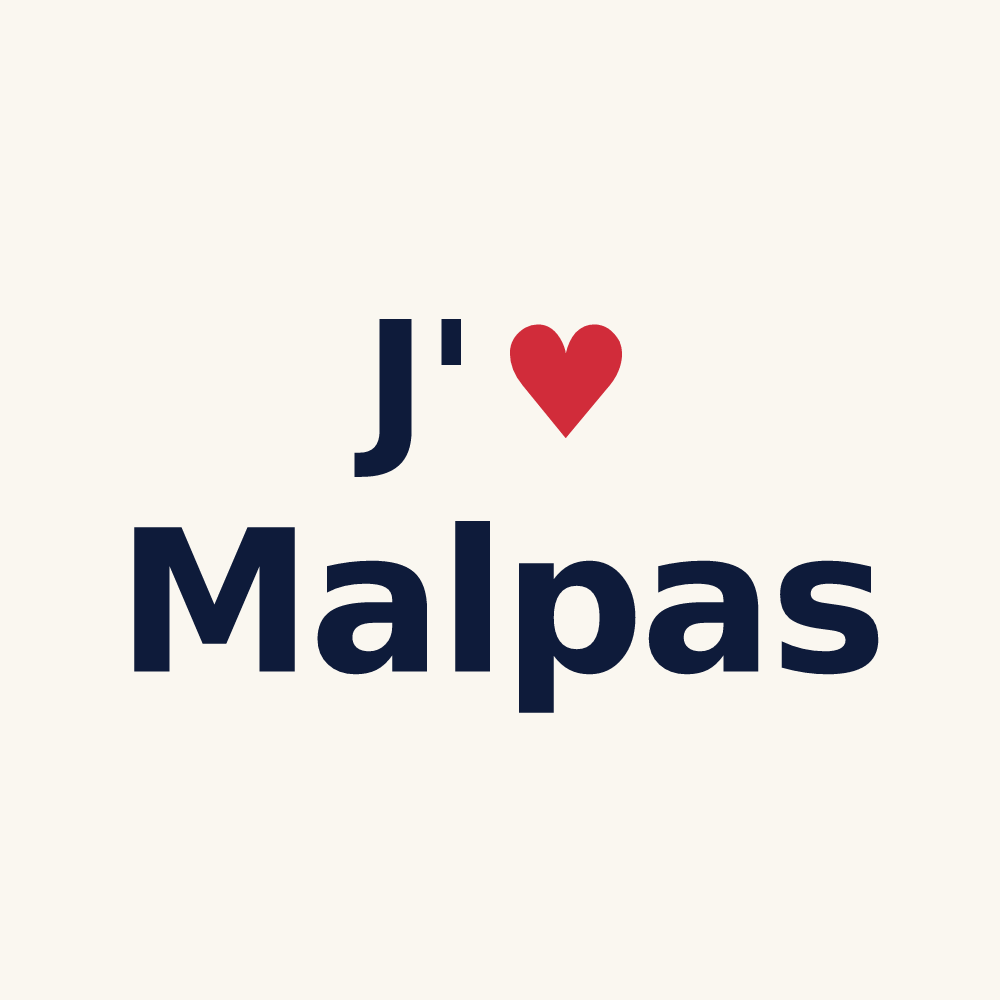 Tasse personnalisée Malpas — design J'aime Malpas