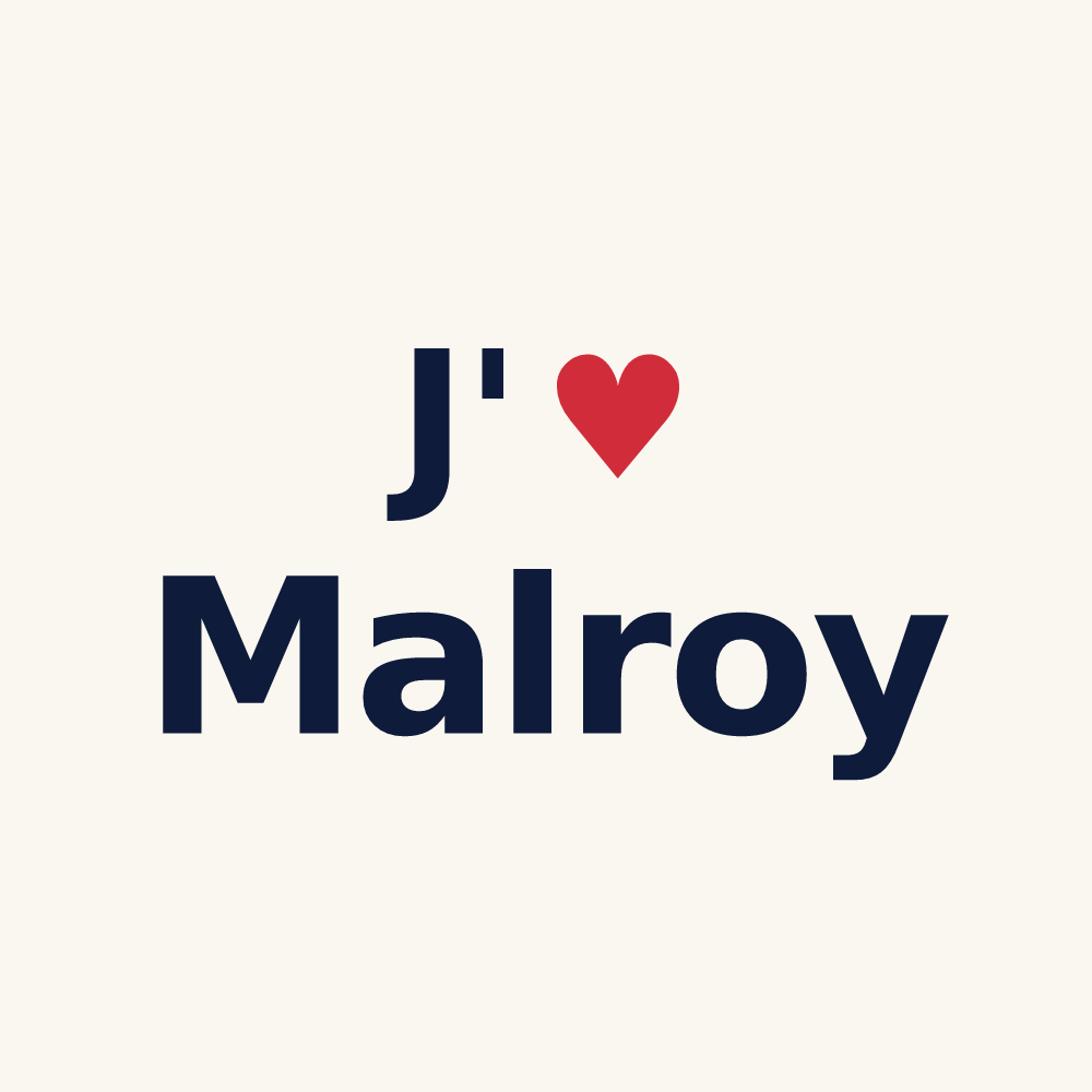 Tasse personnalisée Malroy — design J'aime Malroy