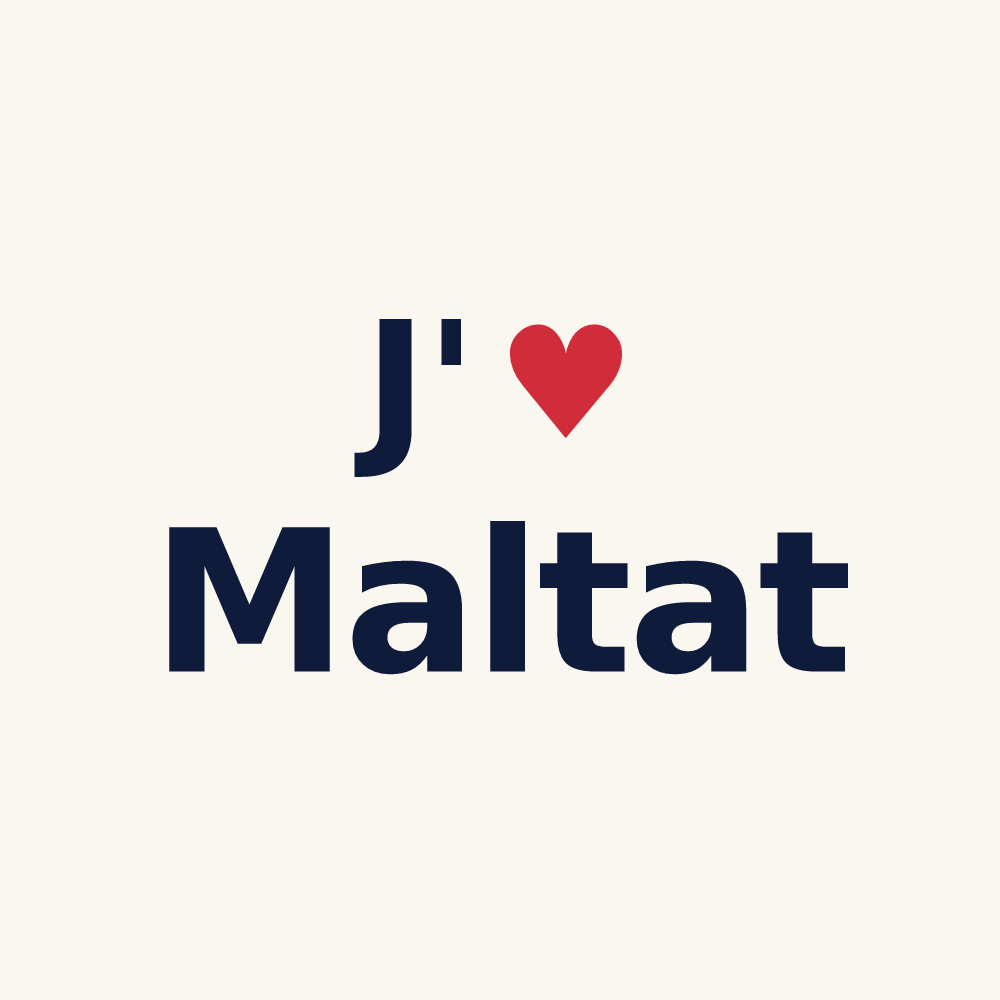 Tasse personnalisée Maltat — design J'aime Maltat