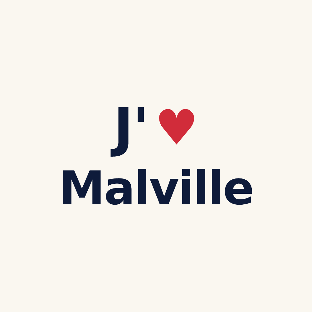 Tasse personnalisée Malville — design J'aime Malville