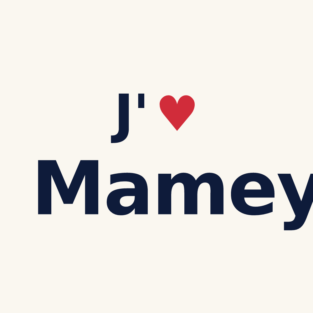 Tasse personnalisée Mamey — design J'aime Mamey