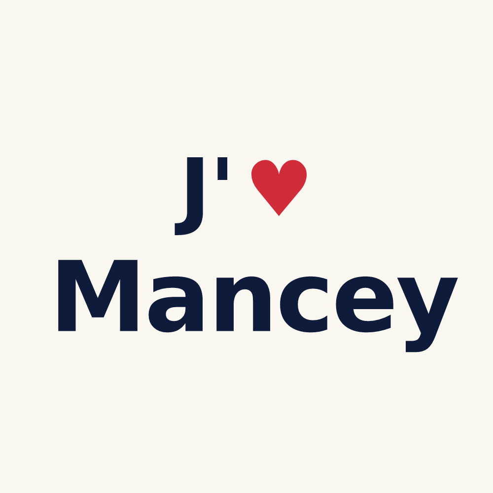 Tasse personnalisée Mancey — design J'aime Mancey