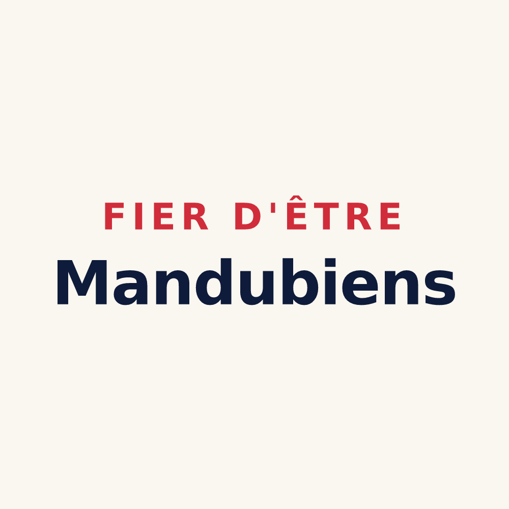 Tasse « Fier d'être Mandubiens » — design pour Mandeure