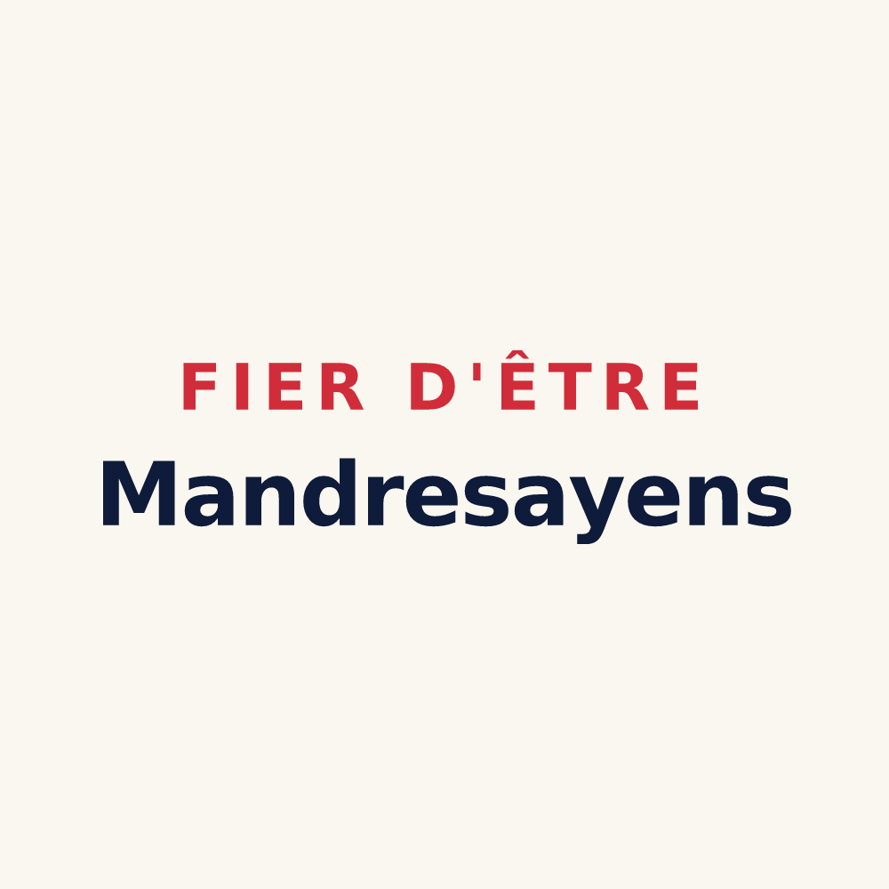 Tasse « Fier d'être Mandresayens » — design pour Mandray