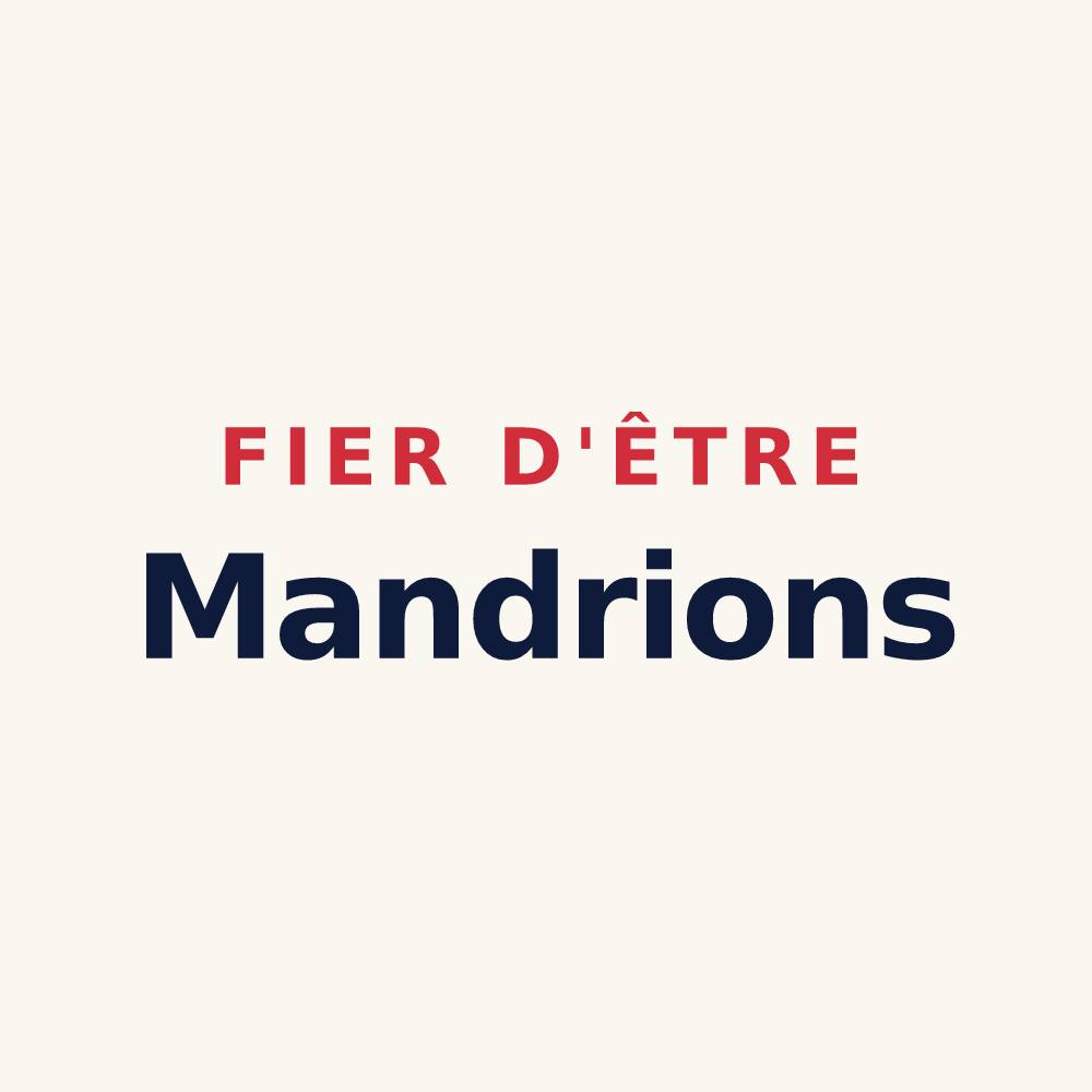 Tasse « Fier d'être Mandrions » — design pour Mandres-les-Roses