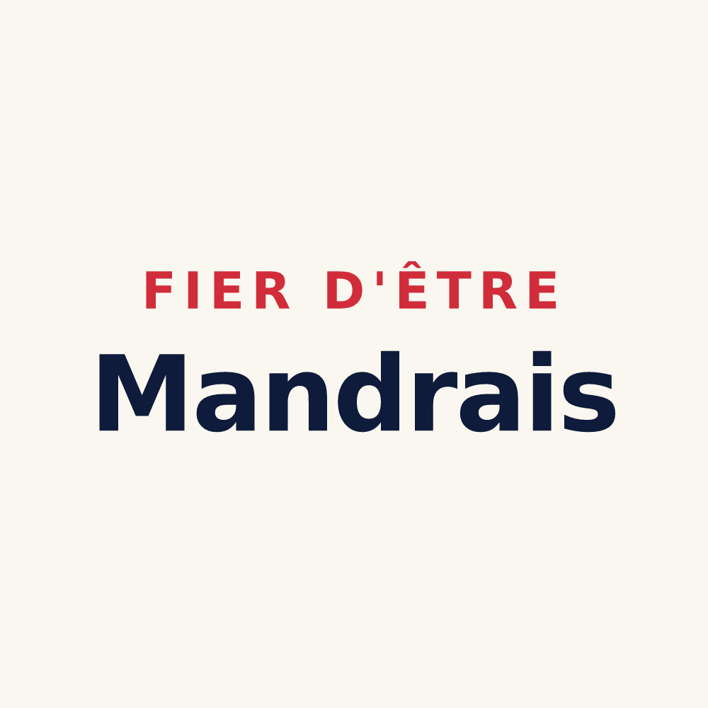 Tasse « Fier d'être Mandrais » — design pour Mandres
