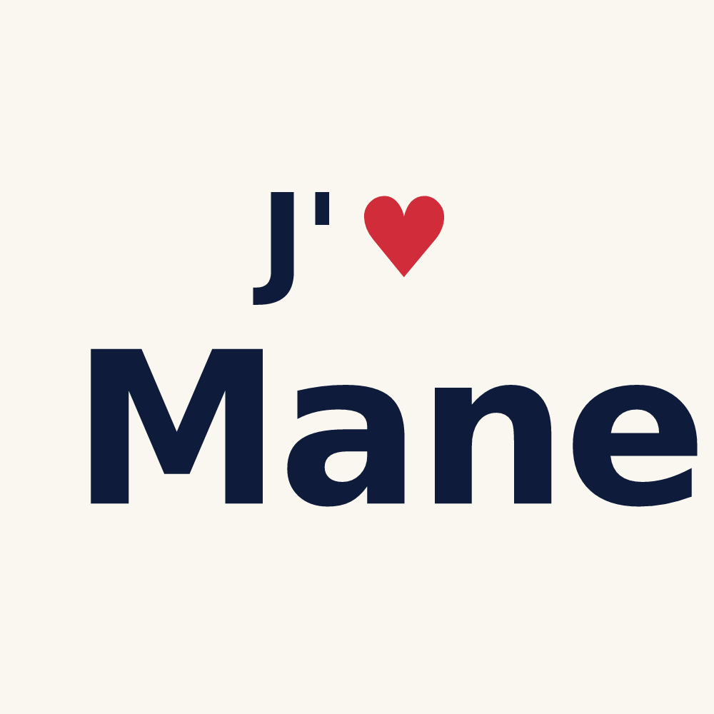 Tasse personnalisée Mane — design J'aime Mane