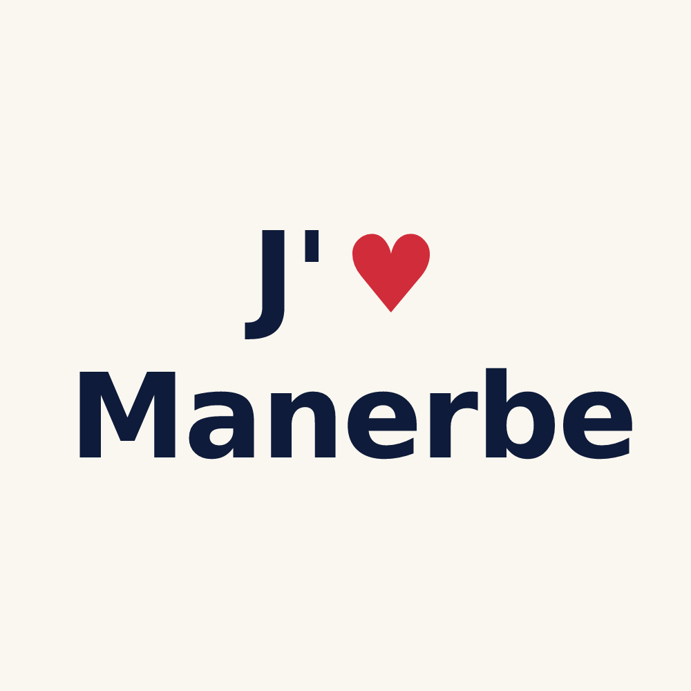 Tasse personnalisée Manerbe — design J'aime Manerbe