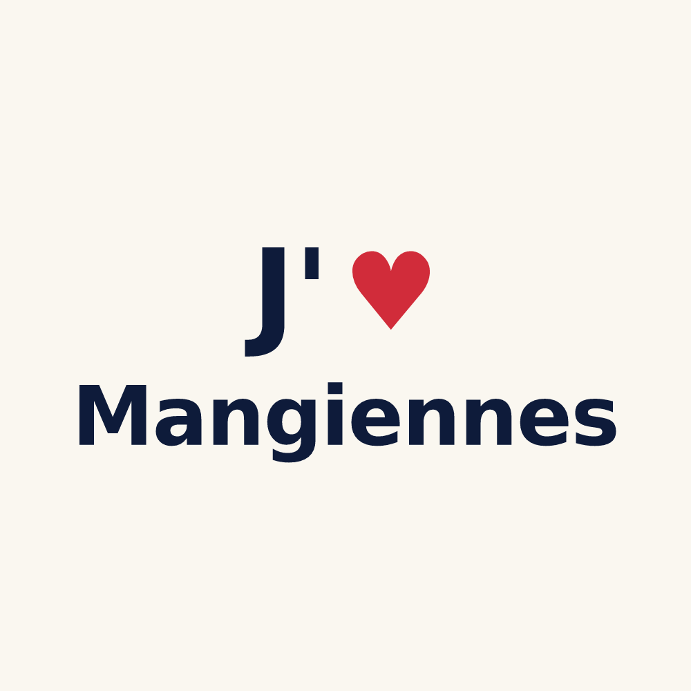 Tasse personnalisée Mangiennes — design J'aime Mangiennes