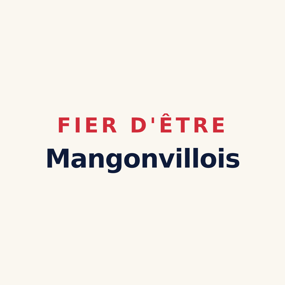 Tasse « Fier d'être Mangonvillois » — design pour Mangonville
