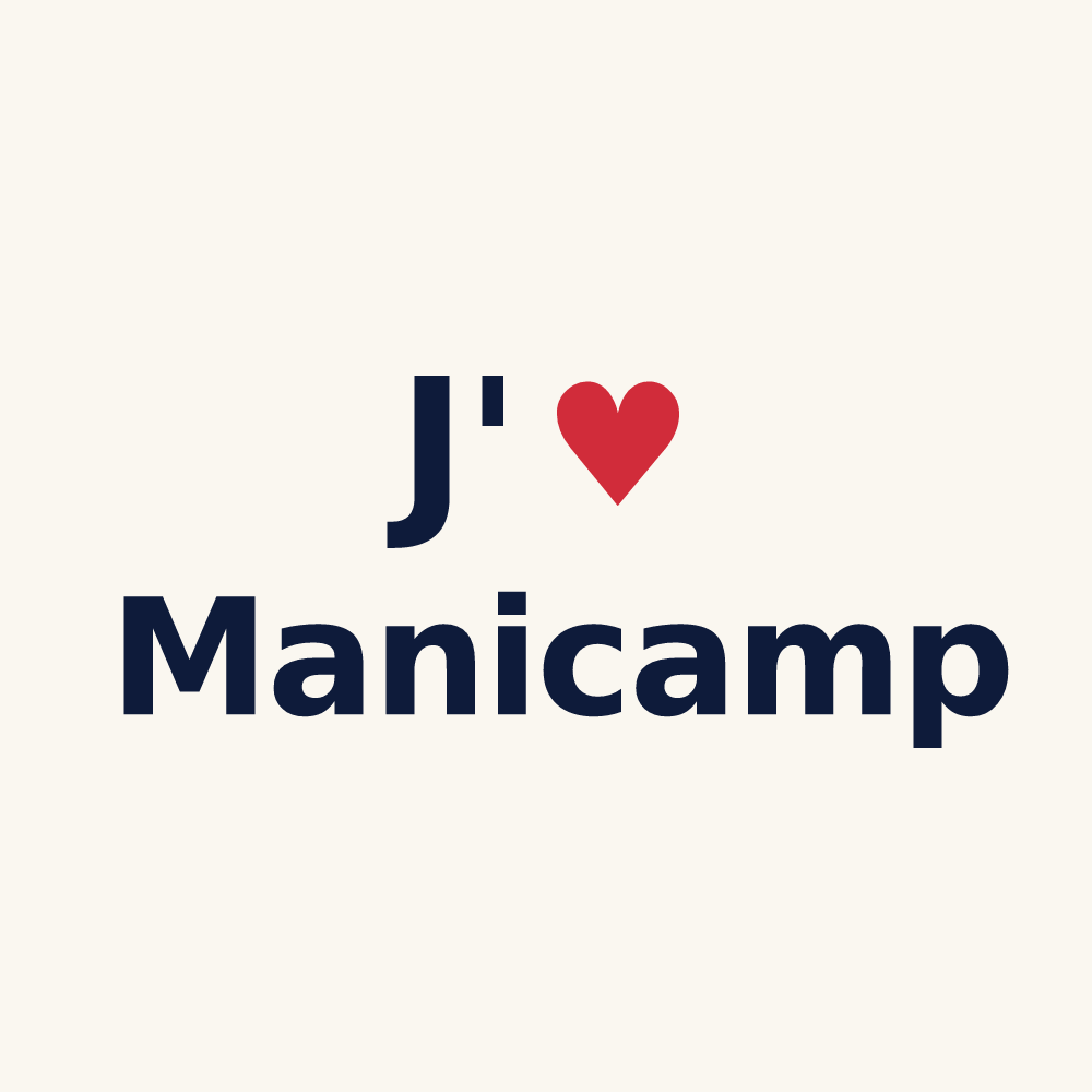 Tasse personnalisée Manicamp — design J'aime Manicamp
