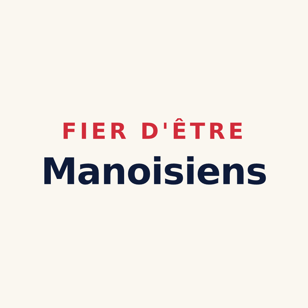 Tasse « Fier d'être Manoisiens » — design pour Manois