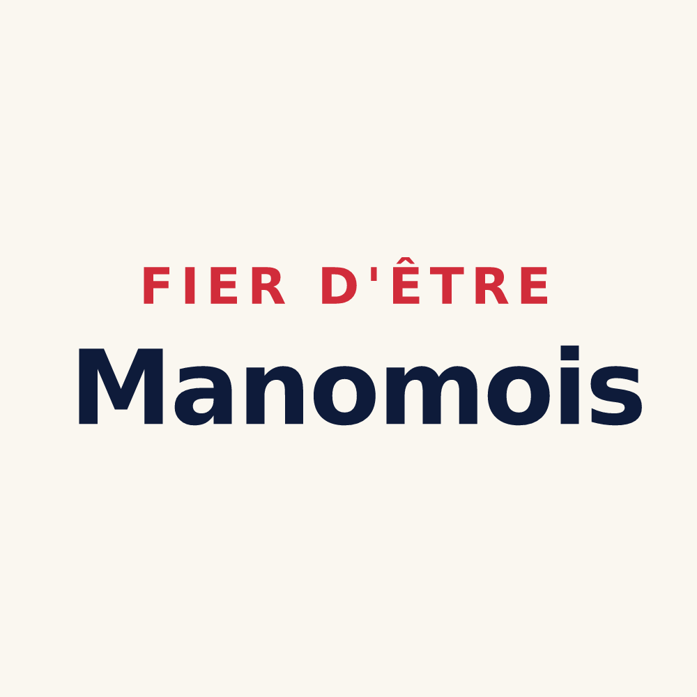Tasse « Fier d'être Manomois » — design pour Manom