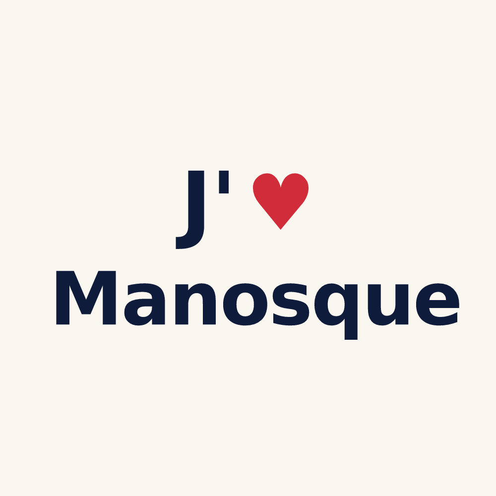Tasse personnalisée Manosque — design J'aime Manosque