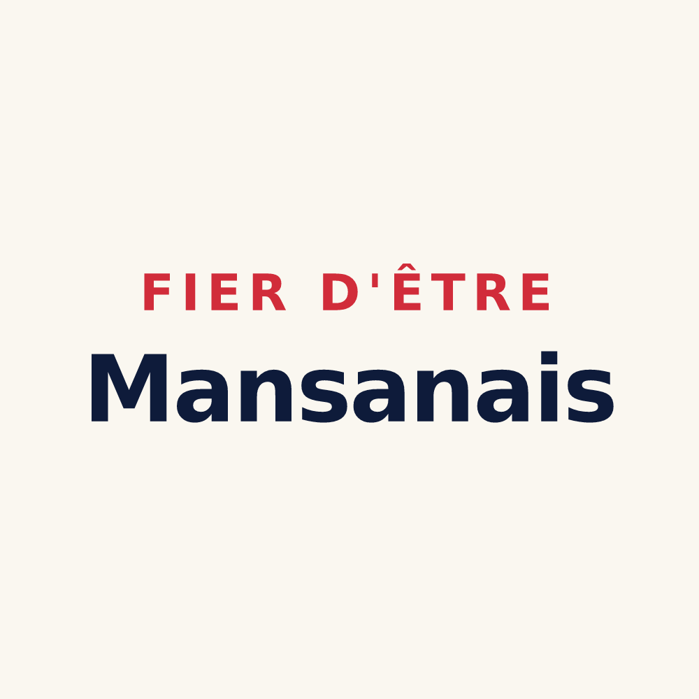 Tasse « Fier d'être Mansanais » — design pour Mansan