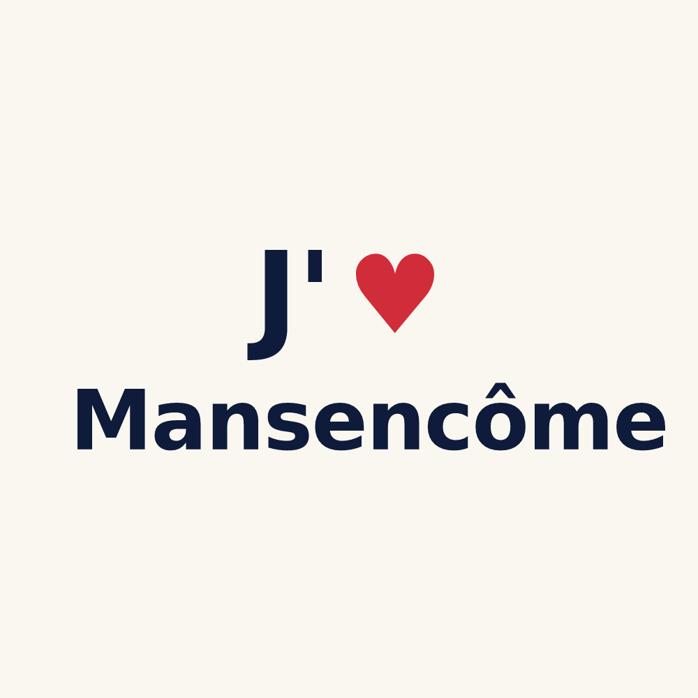 Tasse personnalisée Mansencôme — design J'aime Mansencôme