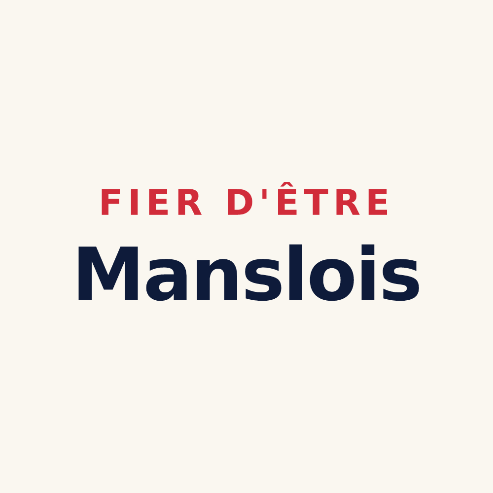 Tasse « Fier d'être Manslois » — design pour Mansle-les-Fontaines