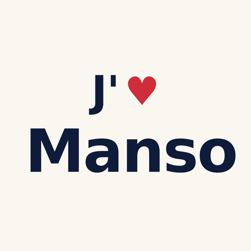 Tasse personnalisée Manso — design J'aime Manso