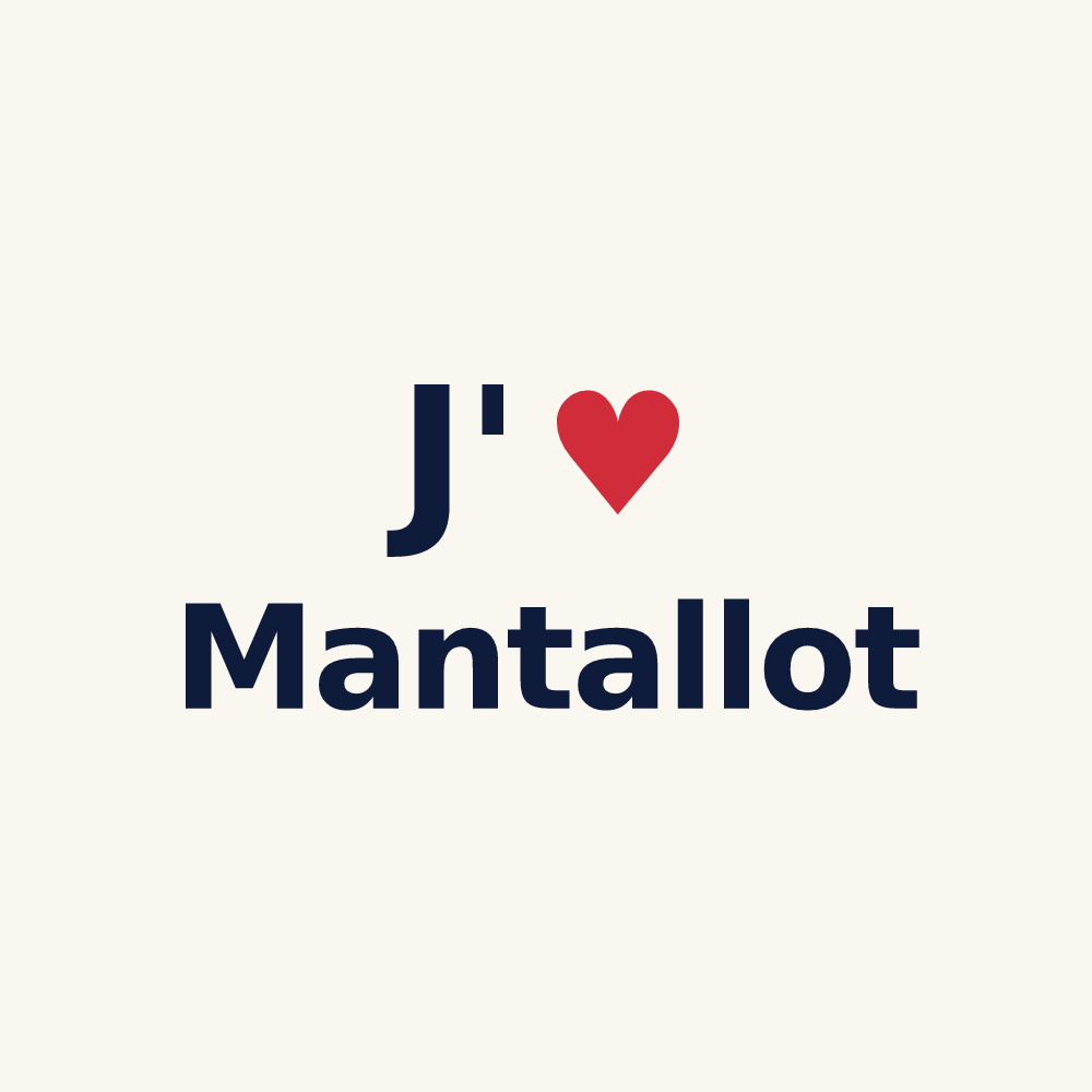 Tasse personnalisée Mantallot — design « J'aime Mantallot » imprimé sur la tasse