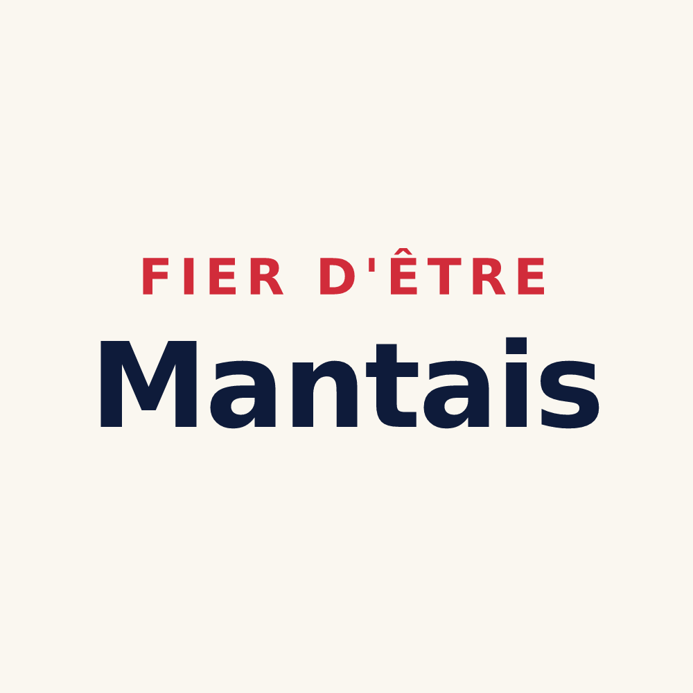 Tasse « Fier d'être Mantais » — design pour Mantes-la-Jolie