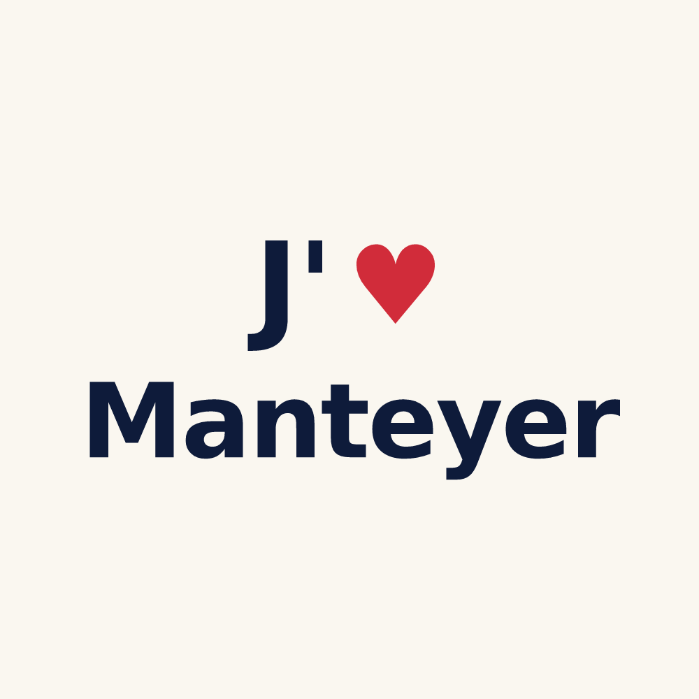 Tasse personnalisée Manteyer — design J'aime Manteyer