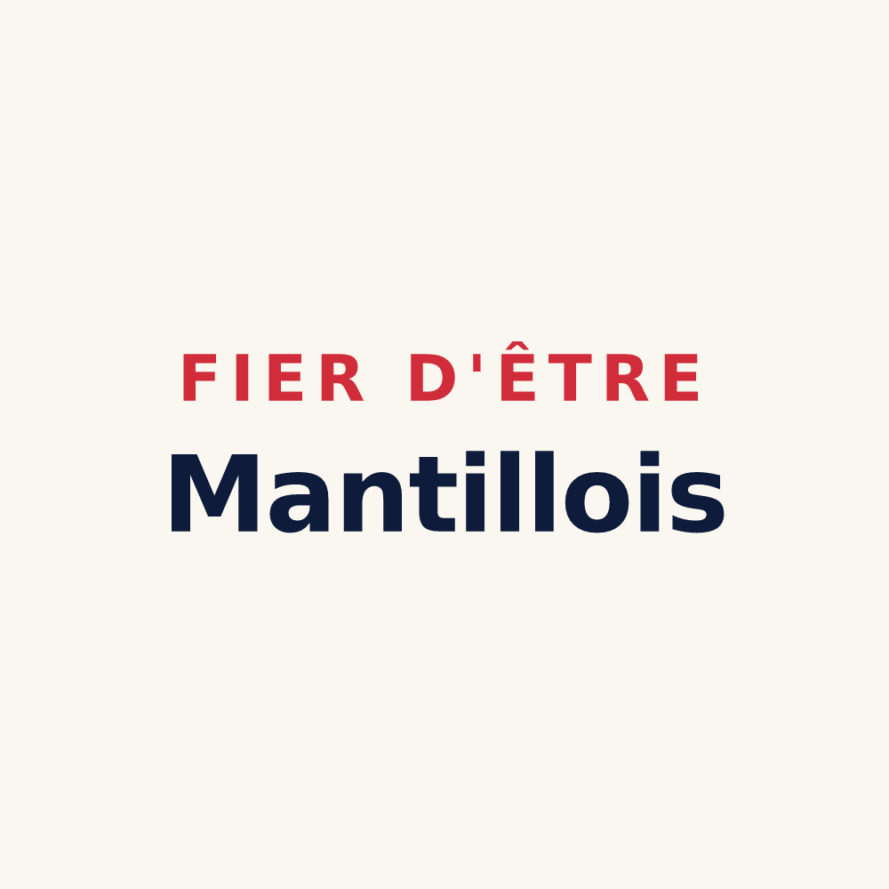 Tasse « Fier d'être Mantillois » — design pour Mantilly