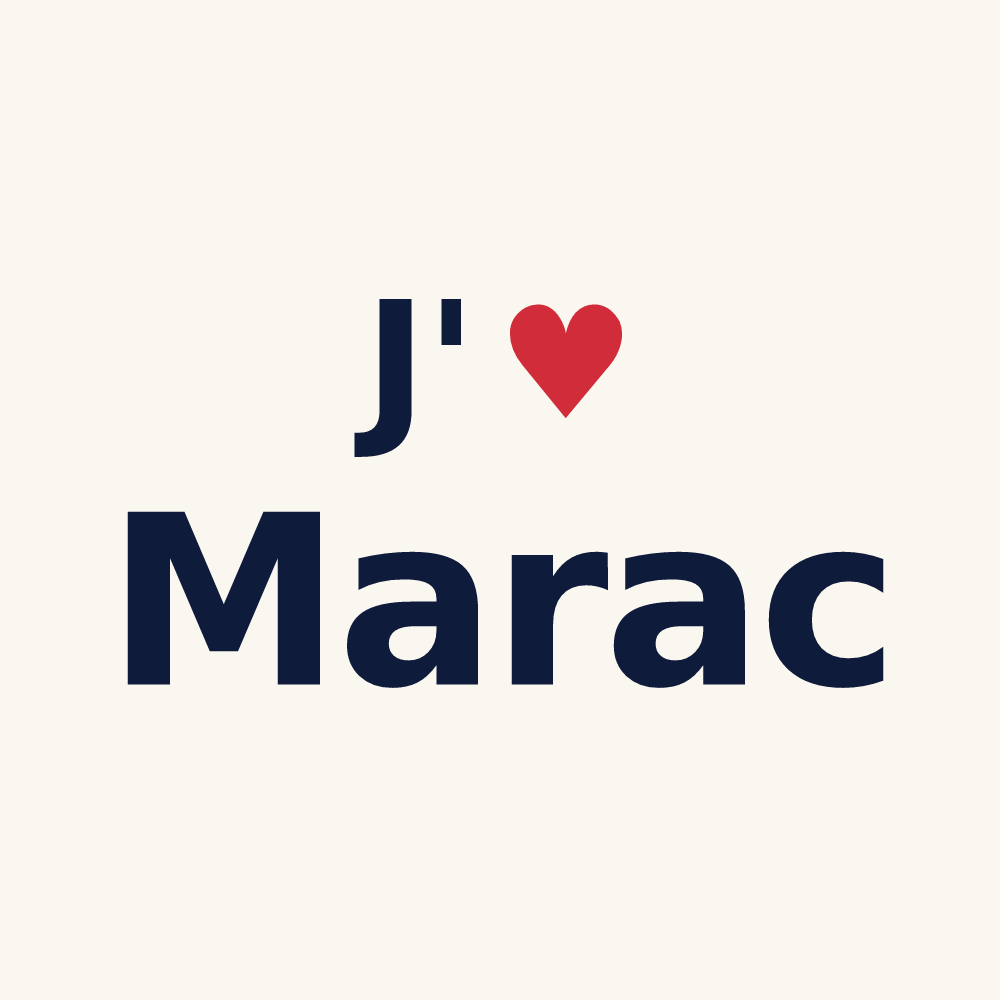 Tasse personnalisée Marac — design J'aime Marac