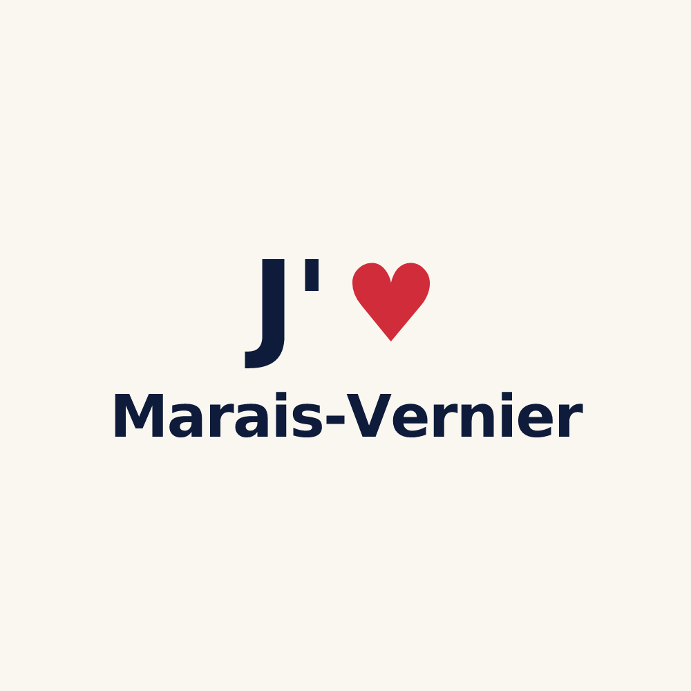 Tasse personnalisée Marais-Vernier — design J'aime Marais-Vernier