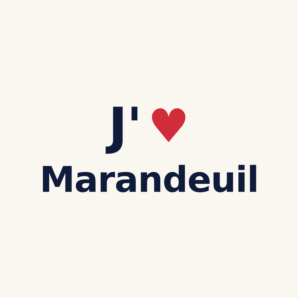 Tasse personnalisée Marandeuil — design J'aime Marandeuil