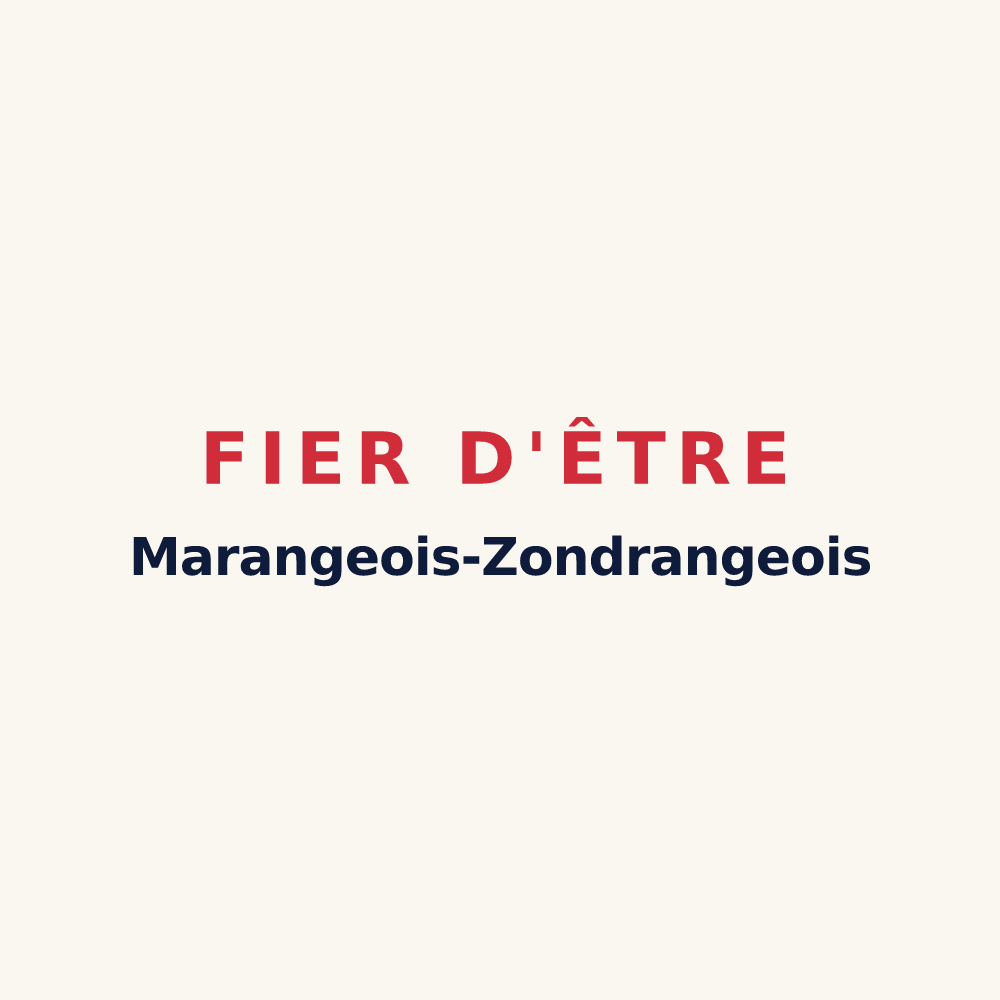 Tasse « Fier d'être Marangeois-Zondrangeois » — design pour Marange-Zondrange